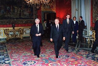Incontro con il Presidente della Repubblica di Slovenia Milan Kucan
