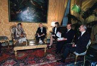 Incontro con il Primo Ministro della Repubblica Popolare del Bangladesh signora Sheikh Hasina
