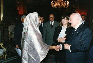 Incontro con il Primo Ministro della Repubblica Popolare del Bangladesh signora Sheikh Hasina