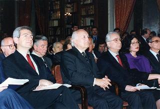 Roma, Palazzo Corsini, Accademia Nazionale dei Lincei: intervento del Presidente della Repubblica alla cerimonia di consegna dei Premi Balzan 1996