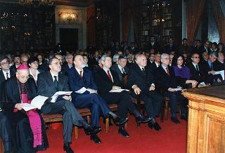 Roma, Palazzo Corsini, Accademia Nazionale dei Lincei: intervento del Presidente della Repubblica alla cerimonia di consegna dei Premi Balzan 1996