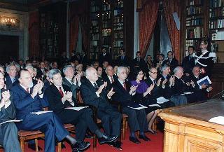 Roma, Palazzo Corsini, Accademia Nazionale dei Lincei: intervento del Presidente della Repubblica alla cerimonia di consegna dei Premi Balzan 1996
