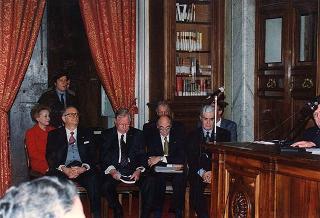 Roma, Palazzo Corsini, Accademia Nazionale dei Lincei: intervento del Presidente della Repubblica alla cerimonia di consegna dei Premi Balzan 1996