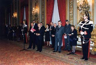 Esponenti del Centro nazionale per la bontà nella scuola, il Comitato promotore ed i vincitori del 46° Premio nazionale "Livio Tempesta"