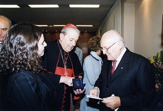 Roma: intervento del Presidente della Repubblica all'inaugurazione del Convegno "I giovani nella società che cambia. Il ruolo della scienza nella formazione e nel lavoro", in occasione del 50° anniversario di fondazione di Villa Nazareth