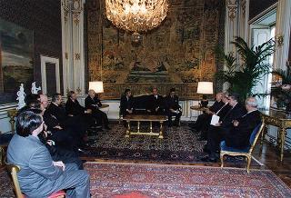 Augusto Bocchini, presidente della Confederazione generale dell'agricoltura italiana, con la Giunta esecutiva della Confagricoltura