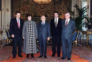 Carla Voltolina Pertini, con i proff. Paolo Caretti e Mauro Degl'Innocenti, curatori del volume dedicato a Sandro Pertini, per presentare l'opera