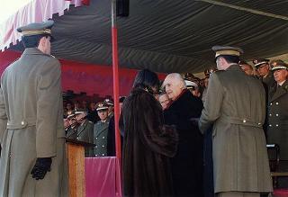 Roma, Scuola del Genio, Città Militare della Cecchignola: intervento del Presidente della Repubblica alla cerimonia in onore dei Caduti e del personale impegnato nell'attività di sminamento e di bonifica da ordigni esplosivi, nella ricorrenza di S. Barbara e del giuramento degli allievi del 165° Corso ABC del Genio