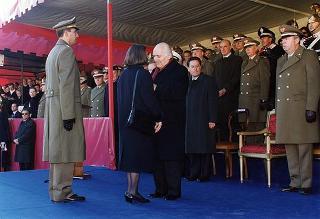 Roma, Scuola del Genio, Città Militare della Cecchignola: intervento del Presidente della Repubblica alla cerimonia in onore dei Caduti e del personale impegnato nell'attività di sminamento e di bonifica da ordigni esplosivi, nella ricorrenza di S. Barbara e del giuramento degli allievi del 165° Corso ABC del Genio