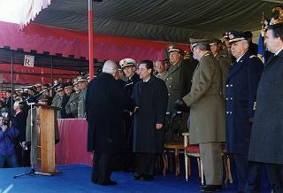 Roma, Scuola del Genio, Città Militare della Cecchignola: intervento del Presidente della Repubblica alla cerimonia in onore dei Caduti e del personale impegnato nell'attività di sminamento e di bonifica da ordigni esplosivi, nella ricorrenza di S. Barbara e del giuramento degli allievi del 165° Corso ABC del Genio