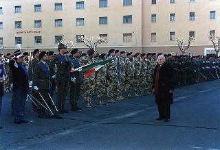Roma, Scuola del Genio, Città Militare della Cecchignola: intervento del Presidente della Repubblica alla cerimonia in onore dei Caduti e del personale impegnato nell'attività di sminamento e di bonifica da ordigni esplosivi, nella ricorrenza di S. Barbara e del giuramento degli allievi del 165° Corso ABC del Genio