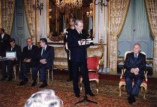 Amb. Andrea Cagiati, presidente del Centro italiani di studi per la conciliazione internazionale, ed i soci del Centro