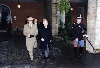 Roma, Caserma di Sanfront: visita del Presidente della Repubblica al Comando del Reggimento Corazzieri Caserma "Alessandro Negri di Sanfront"