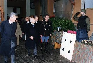Roma, Caserma di Sanfront: visita del Presidente della Repubblica al Comando del Reggimento Corazzieri Caserma &quot;Alessandro Negri di Sanfront&quot;
