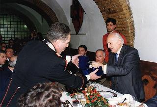 Roma, Caserma di Sanfront: visita del Presidente della Repubblica al Comando del Reggimento Corazzieri Caserma "Alessandro Negri di Sanfront"