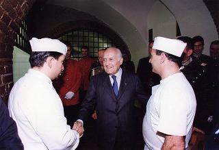 Roma, Caserma di Sanfront: visita del Presidente della Repubblica al Comando del Reggimento Corazzieri Caserma "Alessandro Negri di Sanfront"