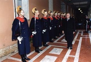 Roma, Caserma di Sanfront: visita del Presidente della Repubblica al Comando del Reggimento Corazzieri Caserma "Alessandro Negri di Sanfront"