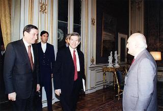 Incontro con il Presidente del Senato, on. Nicola Mancino, e il presidente della Camera, on. Luciano Violante