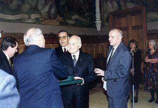 Visita di Stato del Presidente della Repubblica Scalfaro in Ungheria