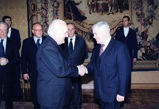 Incontro con il Presidente della Repubblica di Slovenia Milan Kucan