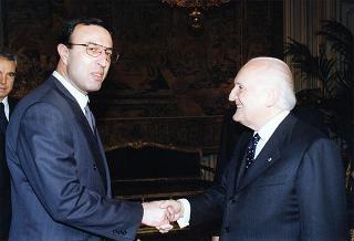 Incontro con il Presidente Eletto della Repubblica di Bulgaria Petar Stoyanov