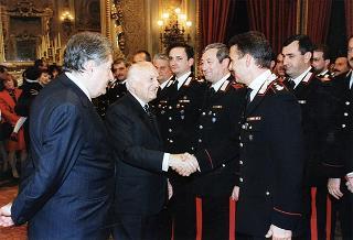 Rappresentanze del Reggimento Corazzieri, del Nucleo Carabinieri Presidenziale e dell'Ufficio Presidenziale della Polizia di Stato
