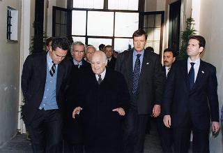 Roma, Campidoglio, Sala della Protomoteca: intervento del Presidente della Repubblica alle onoranze funebri per la morte di Marcello Mastroianni
