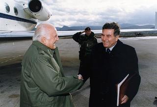 Visita di stato del Presidente della Repubblica Oscar Luigi Scalfaro in Bosnia-Erzegovina, per un incontro a Sarajevo con il Presidente Alija Izetbegovi e con il Contingente italiano dell'IFOR