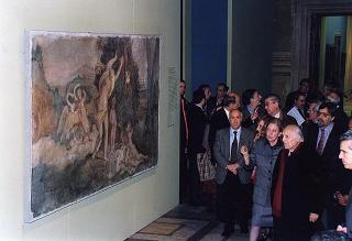 Visita del Presidente della Repubblica alla Mostra sul Domenichino. Roma (Palazzo Venezia)