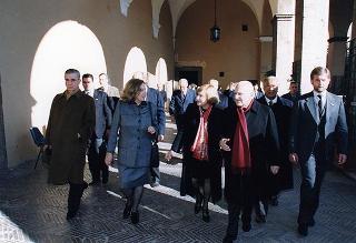 Visita del Presidente della Repubblica alla Mostra sul Domenichino. Roma (Palazzo Venezia)