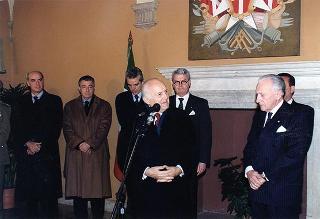 Visita del Presidente della Repubblica all'Ospedale S. Giovanni Battista dell'Associazione dei Cavalieri italiani del Sovrano Militare Ordine di Malta