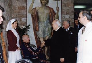 Visita del Presidente della Repubblica all'Ospedale S. Giovanni Battista dell'Associazione dei Cavalieri italiani del Sovrano Militare Ordine di Malta