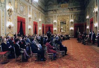 Incontro del Presidente della Repubblica Oscar Luigi Scalfaro con il Quadro Permanente e frequentatori dell'89° Corso del NATO Defense College