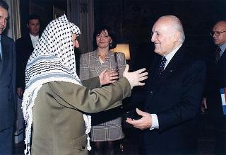Incontro con il Presidente dell'Autorità Nazionale Palestinese Yasser Arafat