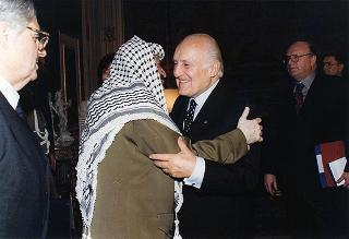 Incontro con il Presidente dell'Autorità Nazionale Palestinese Yasser Arafat