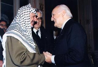 Incontro con il Presidente dell'Autorità Nazionale Palestinese Yasser Arafat