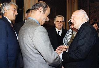 Incontro con il Presidente dell'Autorità Nazionale Palestinese Yasser Arafat