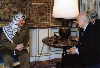 Incontro con il Presidente dell'Autorità Nazionale Palestinese Yasser Arafat