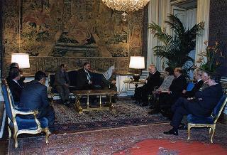 Incontro con il Presidente dell'Autorità Nazionale Palestinese Yasser Arafat