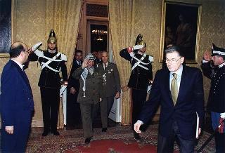 Incontro con il Presidente dell'Autorità Nazionale Palestinese Yasser Arafat