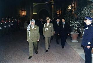 Incontro con il Presidente dell'Autorità Nazionale Palestinese Yasser Arafat