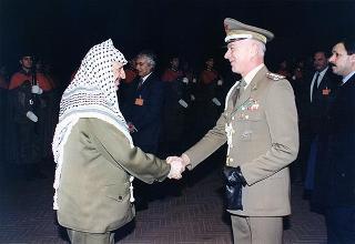 Incontro con il Presidente dell'Autorità Nazionale Palestinese Yasser Arafat