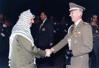 Incontro con il Presidente dell'Autorità Nazionale Palestinese Yasser Arafat