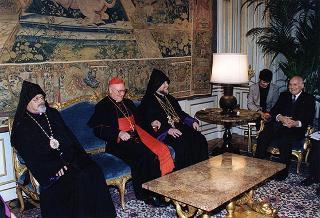 Incontro del Presidente della Repubblica Oscar Luigi Scalfaro con Sua Santità Aram I, Catholicos di Cilicia degli Armeni