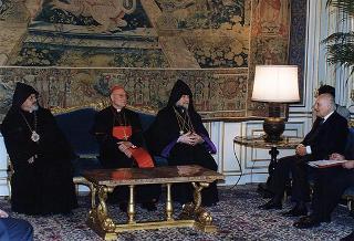 Incontro del Presidente della Repubblica Oscar Luigi Scalfaro con Sua Santità Aram I, Catholicos di Cilicia degli Armeni