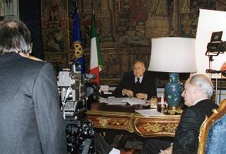 Intervista al Presidente della Repubblica da parte di Candiano Falaschi