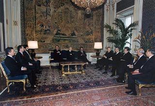Incontro del Presidente della Repubblica Oscar Luigi Scalfaro con Jaime Mayor Oreja, ministro degli interni di Spagna