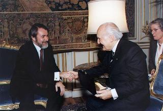 Incontro del Presidente della Repubblica Oscar Luigi Scalfaro con Jaime Mayor Oreja, ministro degli interni di Spagna