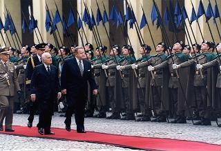 Visita di Stato in Italia del Presidente della Repubblica di Finlandia Martti Ahtisaari e signora