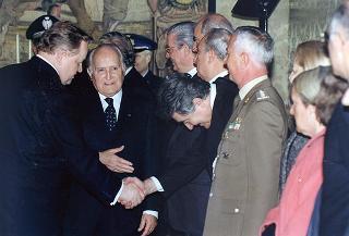 Visita di Stato in Italia del Presidente della Repubblica di Finlandia Martti Ahtisaari e signora